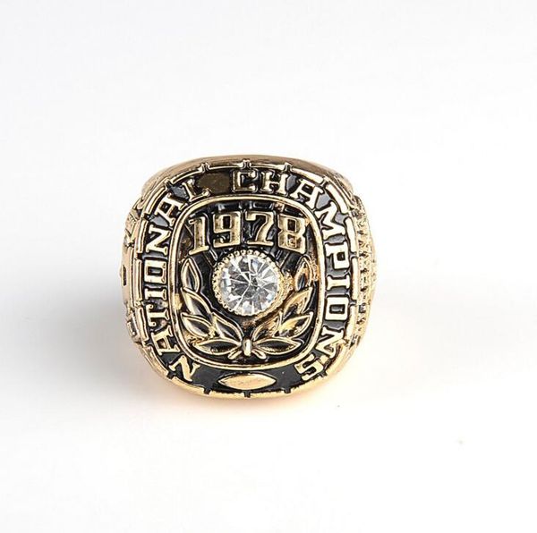 

wholesale 1978 alabama crimson tide college football sugar bowl national championship ring ing, Golden;silver