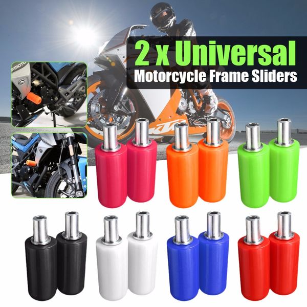

pair universal 10mm motorcycle frame slider anti crash pad falling protector protection moto for yamaha accessories