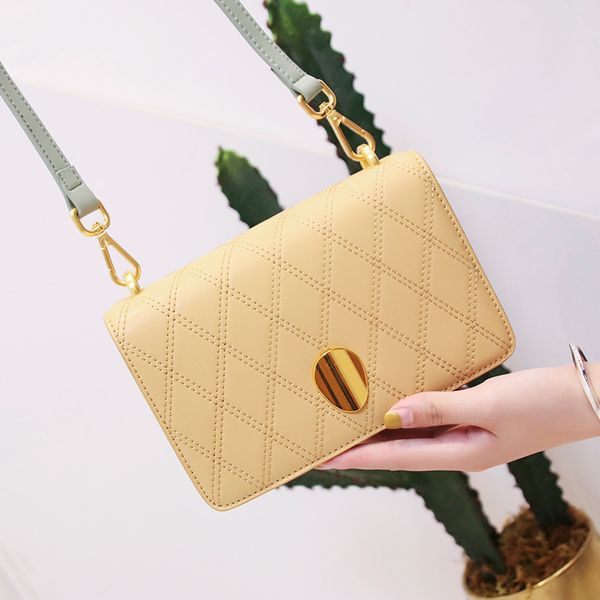 

new high-quality cowhide women's bag messenger bag small stewardess fashion simple shoulder diagonal trend wild