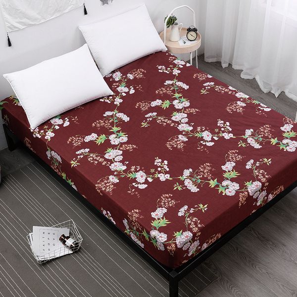 

waterproof printing bed mattress cover waterproof mattress protector pad fitted sheet separated water bed linens with elastic