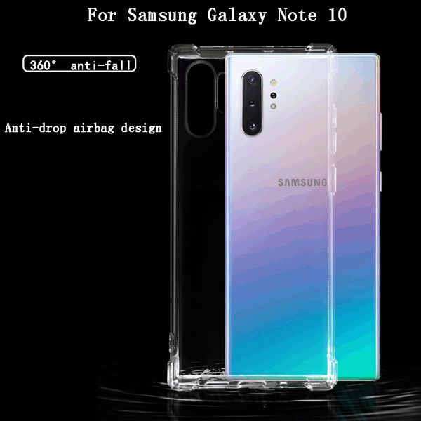 

прозрачный корпус для galaxy note samsung 10 плюс тпу ультратонкий чехол для samsung s10 pluswith анти падение подушки безопасности