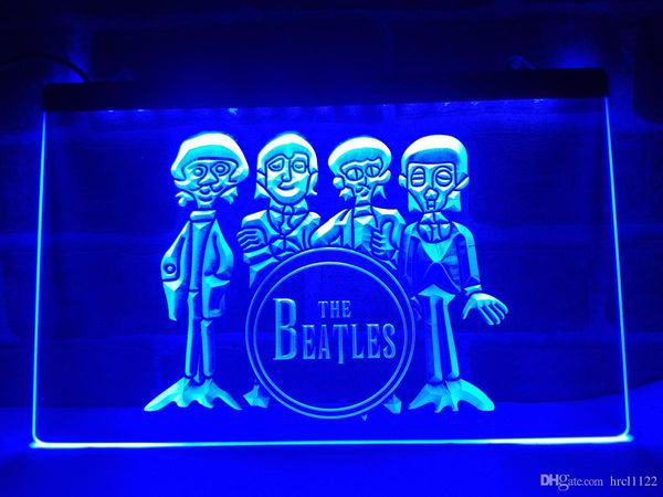 

C167 The Beatles Drum диапазонов Бар LED неоновый свет Вход