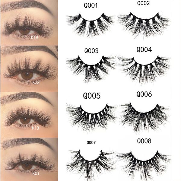 

3d mink lashes 22-25mm eyelashes 100% cruelty lashes natural dramatic reusable fake false eyelash popular makeup beauty extension tools