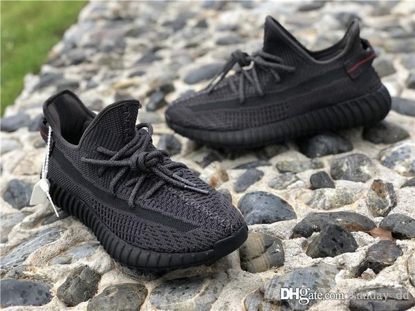 

black 3m mens womens running shoes yeezreel yecheil citrin cloud white glow in the dark kanye west designer trainers sports sneaker with box