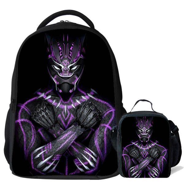 

black panther designer school bag kids personized name printed marvel backpack book bags bagpack schoolbag for pupil boys teenagers
