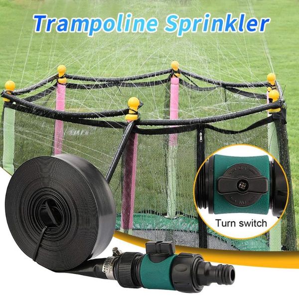 

trampoline waterpark sprinkler outdoor summer toys for kids outside 12m trampoline sprinkler set f@