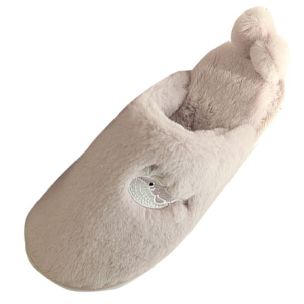 

sagace home slippers women winter indoor non-slip shoes cotton slippers winter indoor cotton women footwear slipper new, Black