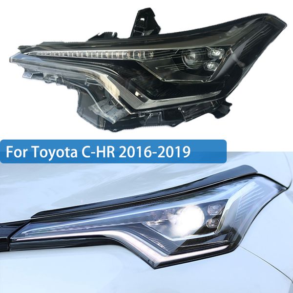 

led headlight assembly for c-hr chr 2016 2017 2018 2019 led drl dynamic turn signal light head lamp with lens car styling