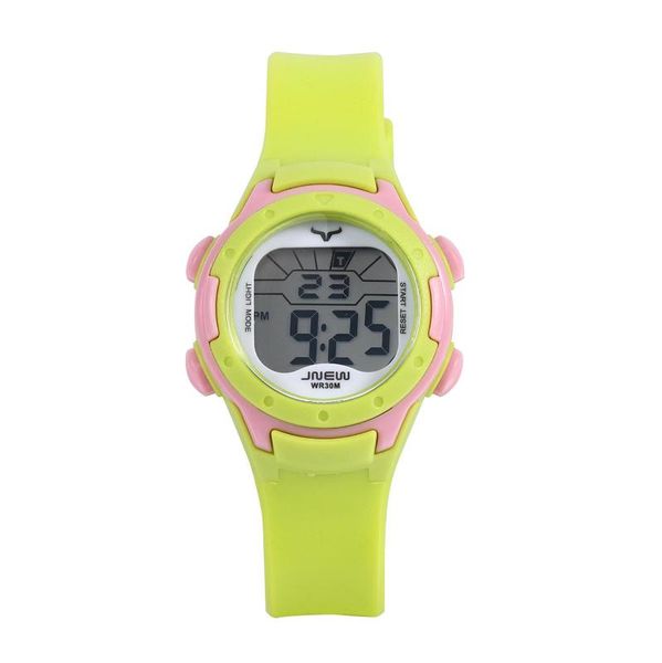 

jnew children watch sport digital watches leather strap kids electronic watch lovely girls students led clock montre enfant 9688, Blue
