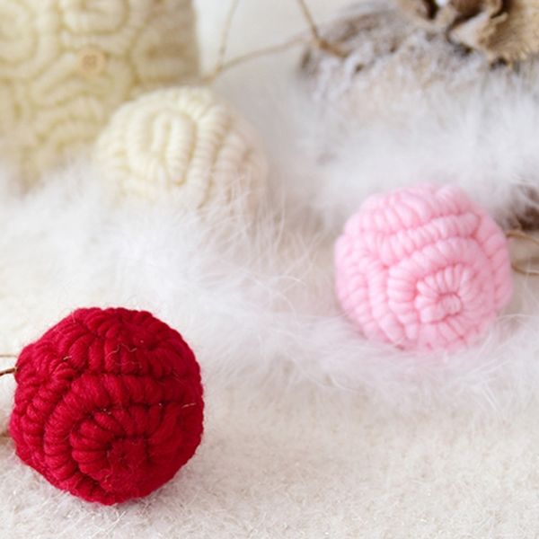 

1pc kids room wall decor hanging handmade christmas wool felt balls hanging nursery garland xmas ornament home festival supplies