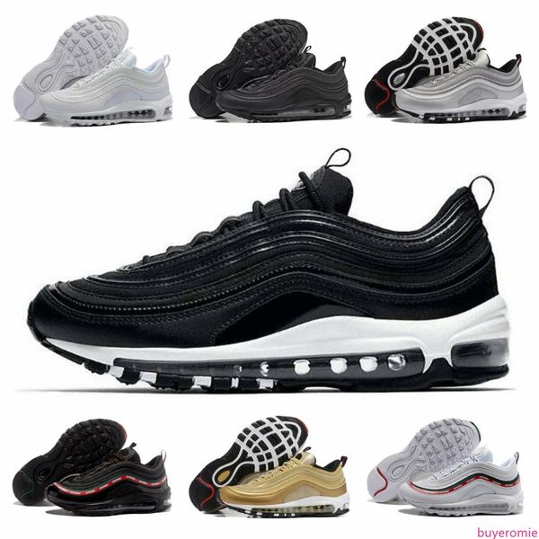 

men running shoes women sports trainers s og triple black metallic gold silver bullet white 3m classical outdoor sneakers with 2020