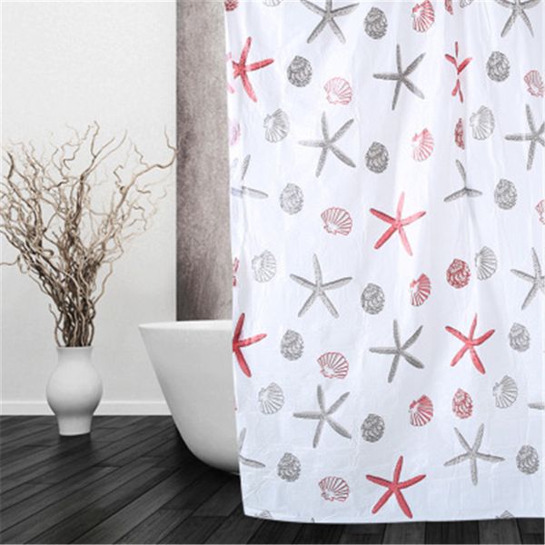 

random color waterproof bathroom shower curtain with 10 hooks 12pcs curtain rings peva shower set