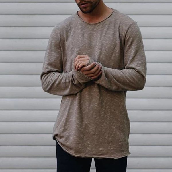 

осень и зима роскошные мужские футболки дизайнерские футболки для мужчин дышащие новые футболки с длинными рукавами causal brand mens clothi, White;black