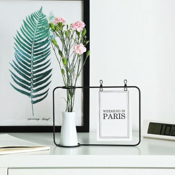 

new creative iron p frame stand postcard clip holder home decor fashion design family friends p frame