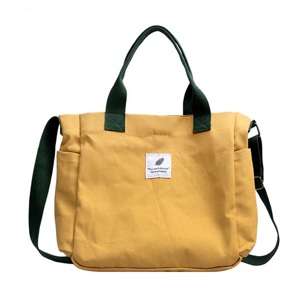 

zachte canvas tas grote capaciteit vrouwen boodschappentas dames dagelijks gebruik handtas toevallige strandtas tote contrast kl