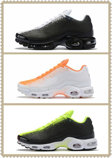 

cushion shoes plus tn se hyper crimson dark grey black white green men desinger sports trainer comfortable mens sneaker with box