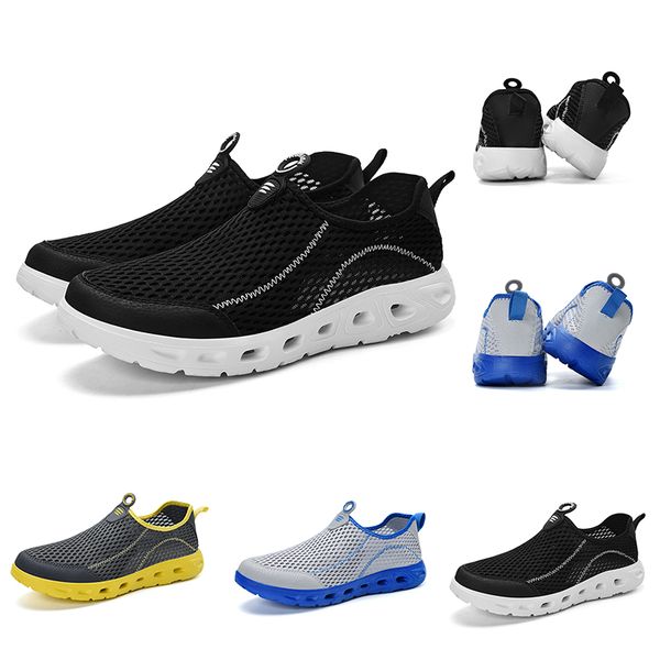 Sapatos de marca caseiros moda feminina masculina deslizamento em tênis de corrida verão respirável sapatos de vadear tênis de grife tênis fabricados na china 3944