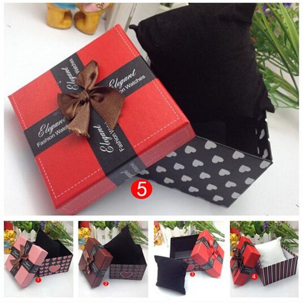 

durable present gift box case for bracelet bangle jewelry watch box six colors 2018 #4a27, Black;blue