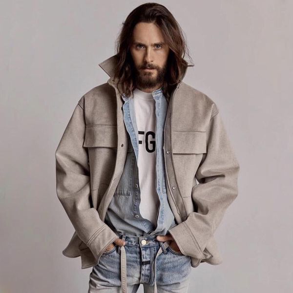 

19ss страх божий туман 6-й замша искусственная замша рубашка куртки мужские и женщин свободного покроя улица хип-хоп куртки пальто простого, Black;brown