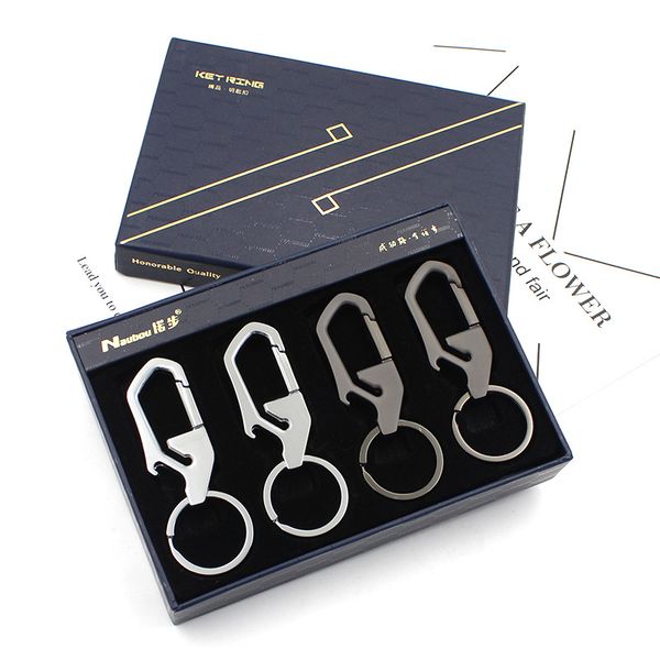 

nuobu genuine car keychain opening gift with bottle opener function pendant twelve boxes, Silver