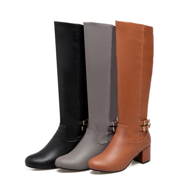 

autumn and winter fashion in europe with rough sets foot shopping self warm boots oudi d1069, Black