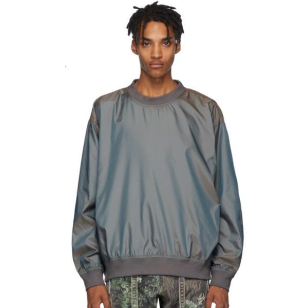 

fear of god 6th nylon crewneck sweatshirt discolor fashion loose sweater couple women mens designer long sleeve shirt hfxhwy058, Black