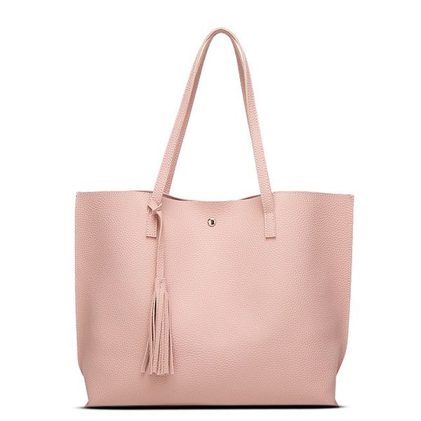 

2019 new fashion messenger crossbody bags women pu leather good quality tassel drawstring bucket bag handbag shoulder bags