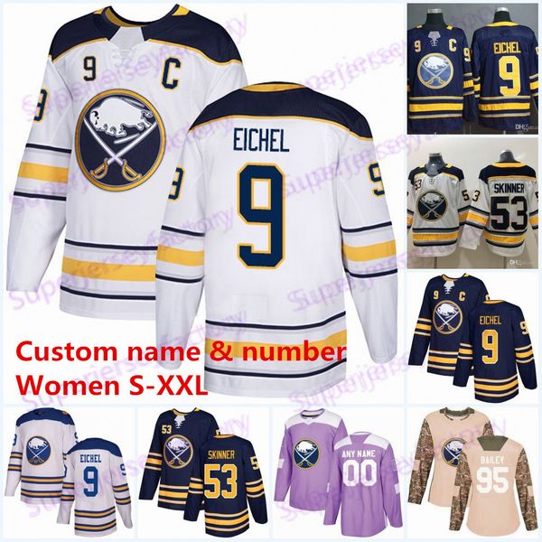 

Women 9 Jack Eichel Jersey Buffalo Sabres 53 Jeff Skinner 26 Rasmus Dahlin 23 Sam Reinhart 15 Jack Eichel 11 Perreault Hockey jerseys