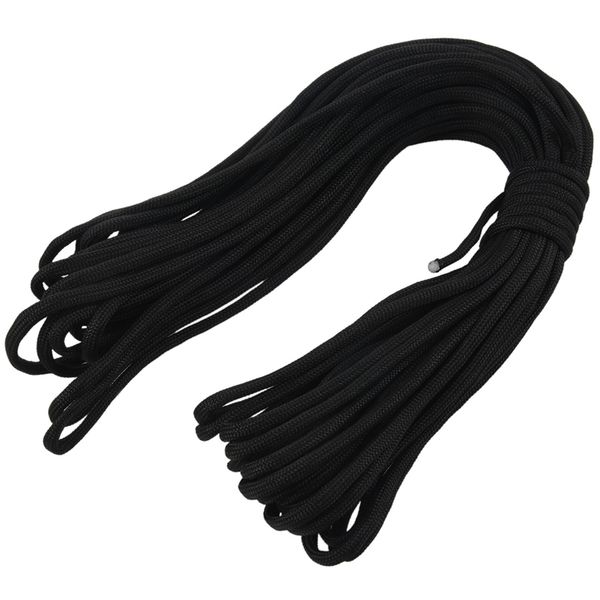

paracord 550 parachute rope 7 core strand for climbing camping buckle rope black 50ft