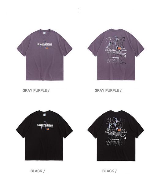 

мужская весна конструктора печать tshirts пуловер с коротким рукавом свободного homme hip hop стиль мода одежда, White;black