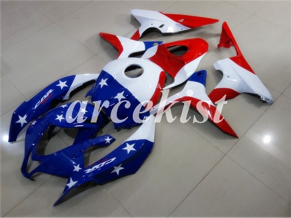 

новый abs инъекция мотоцикл полный обтекатели комплект, пригодный для honda cbr600rr f5 2007 2008 07 08 600rr кузова комплект светло-голубой