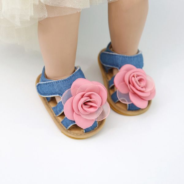 

summer baby girls shoes newborn flower soft sole first walker shoe