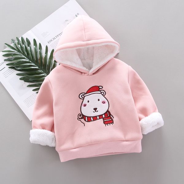 

осень детские мальчики девочки одежда хлопок с капюшоном детские дети рождество повседневная спортивная детская одежда дети свитер зима, Black