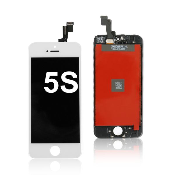 

black white lcd display & touch screen digitizer full assembly for iphone 5s replacement repair parts lcd