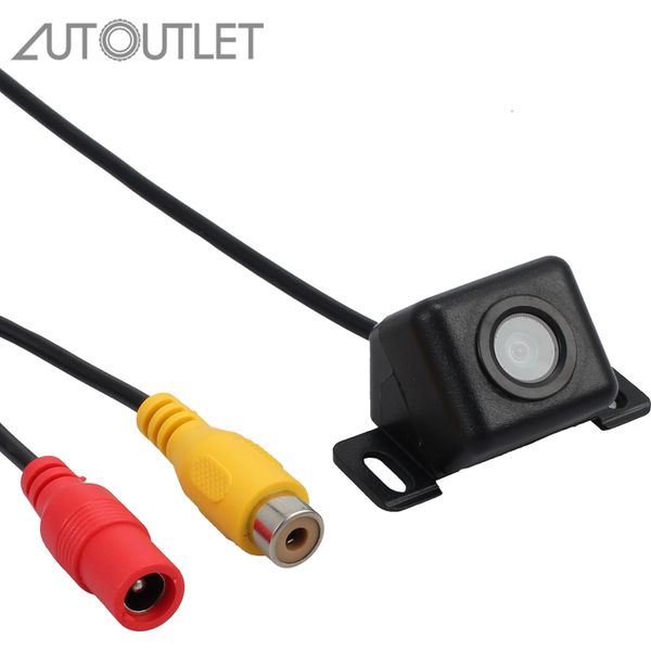 

autoutlet new hd waterproof wide night vision car reverse camera rear view parking sensor 1/4 inch color cmos/ccd video cable