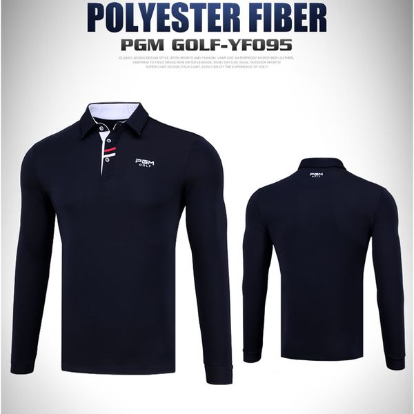 

swirling golf fall winter wear men's long sleeve t-shirt golf ball suit ing, Black;blue