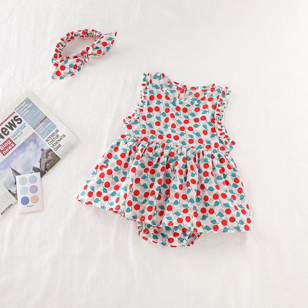

baby girls dress costume cherry sleeveless newborn baby dresses summer1st birthday party dress for infant girls princess, Red;yellow