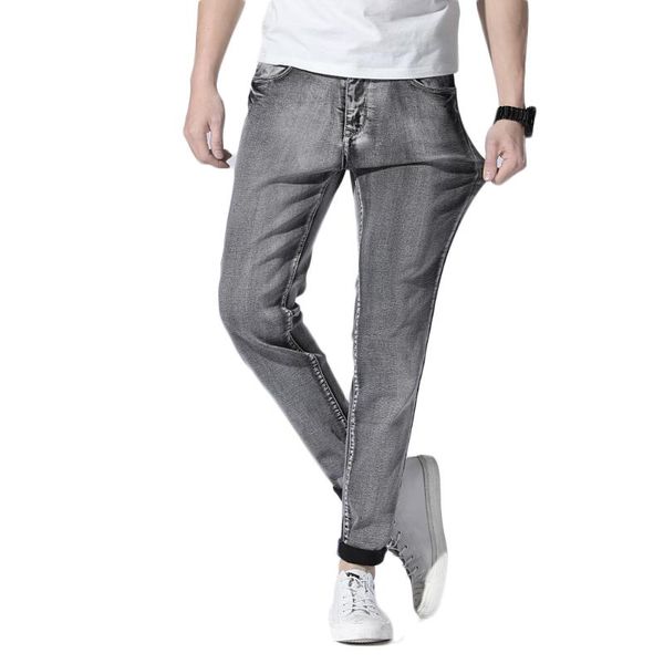 

the new slim straight stretch jeans men's long trousers, Blue