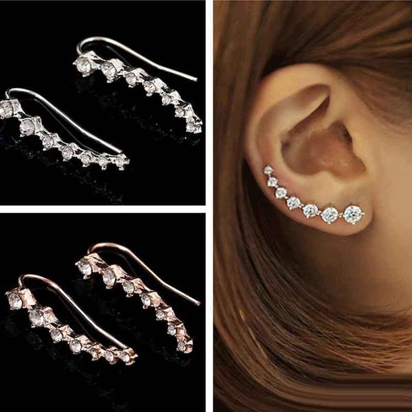 

korean version of the high-end korean drama with the same rhinestone long bride earrings valentine's day birthday bridesmaid earrings, Silver