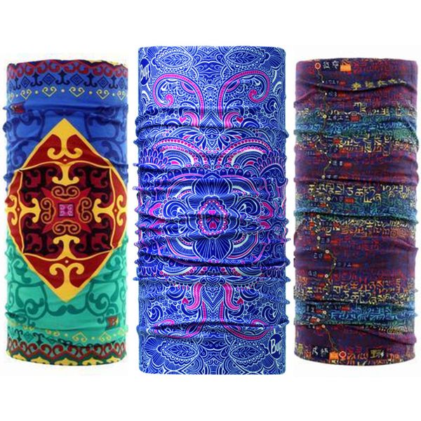 

12pcs/lot 401-500 wholesales scarf seamless bandana magic hijab headwear face mask neck sunscreen muffler magic scarves, Blue;gray