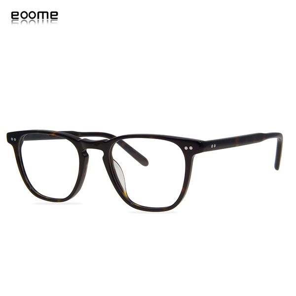 

eoome 2020 fashion new vintage square shape hand made eyewear optical frames full rim acetate luxury eyewear fast delivery, White;black