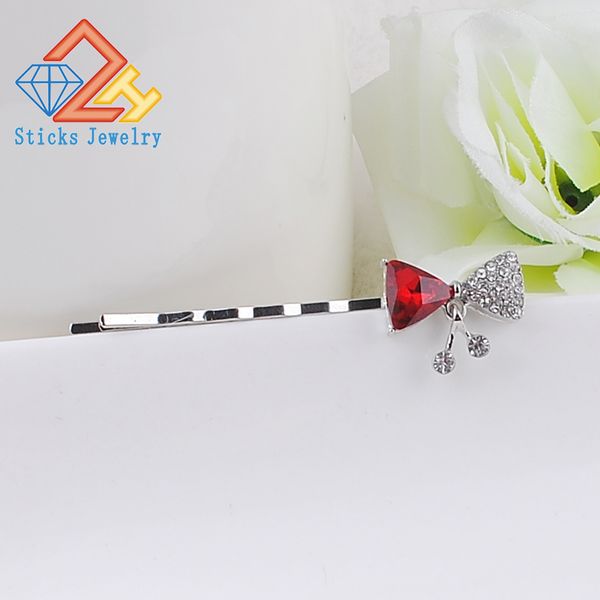 

fashion korea metal simple women bow-knot hair clip, Golden;silver