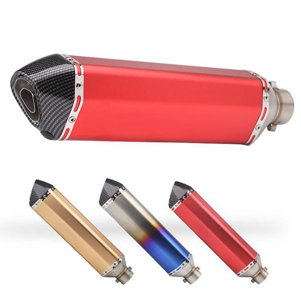 

universal 51mm motorcycle dirt bike exhaust escape modified scooter exhaust muffle with db killer fit for most motorcycle 470mm