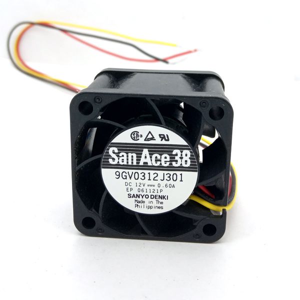 

new original sanyo 9gv0312j301 dc12v 0.60a 38*38*28mm 3.8cm tachometer signal cooling fan