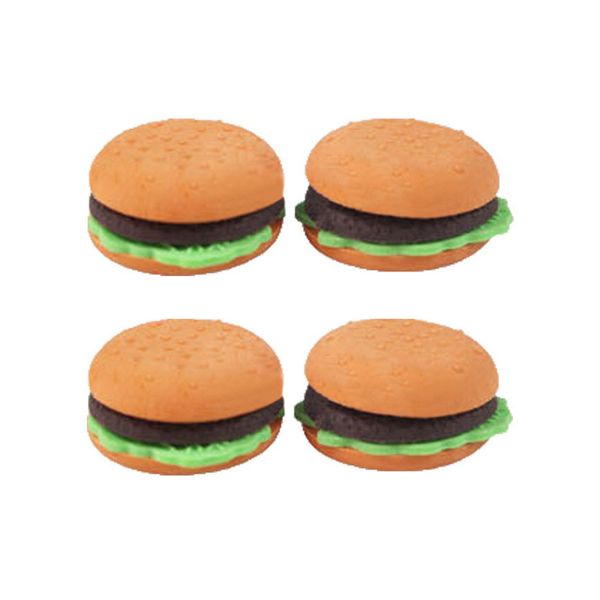 

circular burger rubber eraser removable eraser stationery school supplies apelaria gift toy for kids penil eraser toy gifts