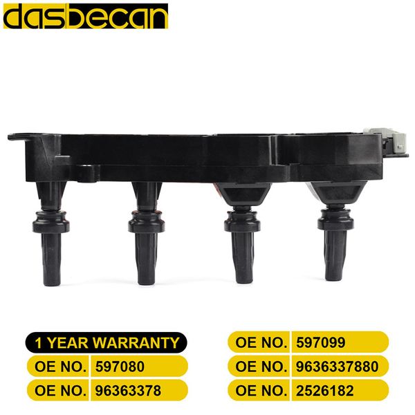 

dasbecan coil ignition 2526182 9636337880 96363378 597080 597099 for 206 1.6l 307 1.6l 1007 308 citroen berlingo