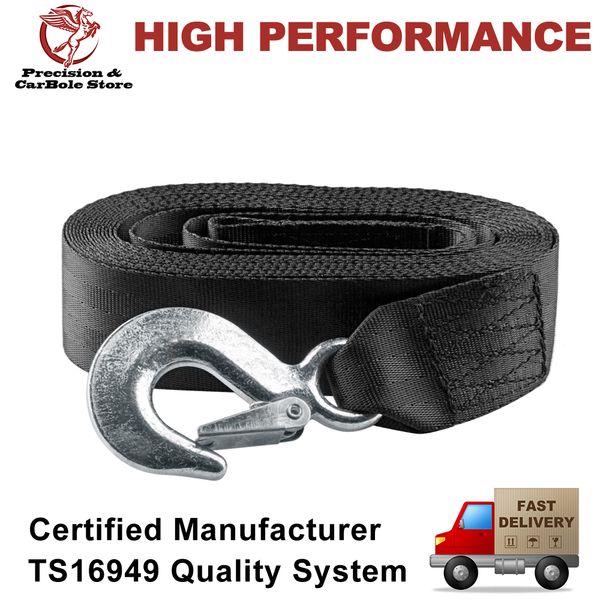 

trailer winch strap, boat heavy duty trailer winch replacement strap 2" x 20' with snap hook for jetski wave runner towing