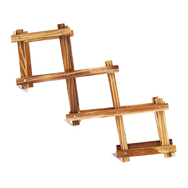 

creative wine holder home bar beer wine stand foldable wooden wine rack organizer display shelf (5 bottle