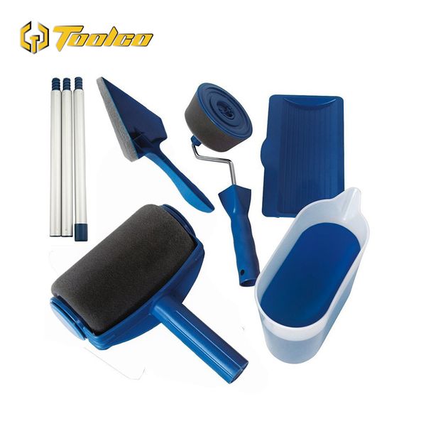 

8pcs/set paint roller multifunctional household use wall decor patterned paint roller brush tools set painting tools