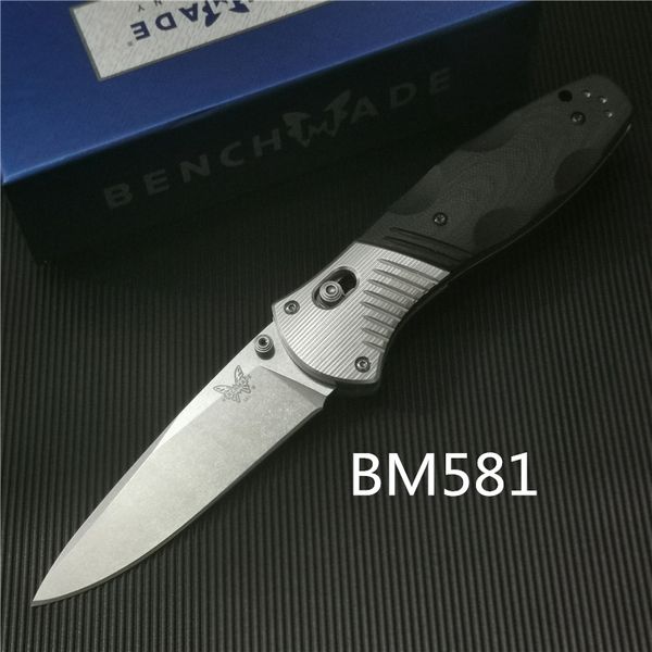 

Benchmade BM581 Складной нож Osborne D2 AXIS-Assist, материал ручки: 6061 + G10 BM 581 BM485 BM940 581 943 BM781 3300 BM42 Нож Butterfly